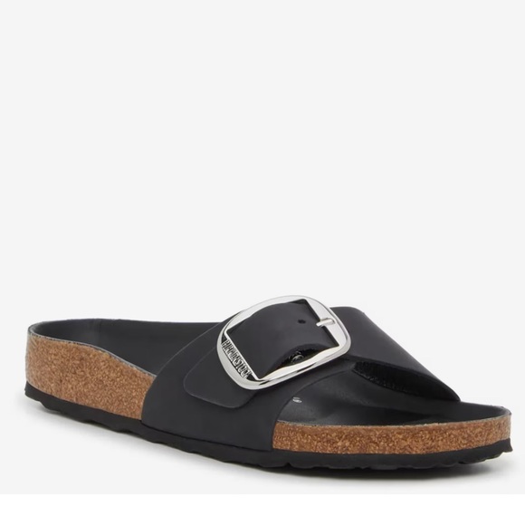 Birkenstock Big Buckle Shearling Oiled leather Madrids - Picture 2 of 8